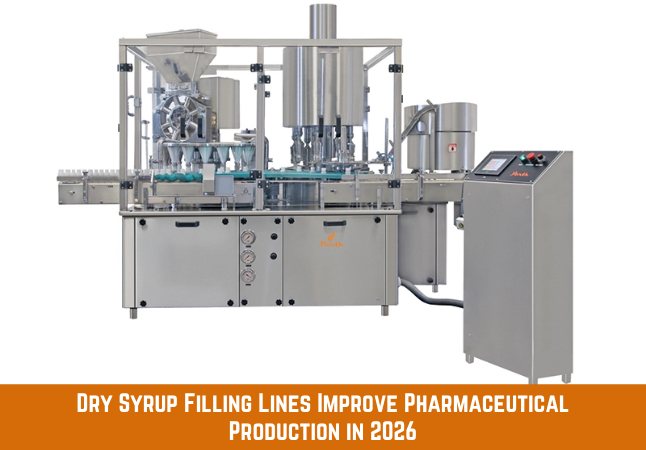 Dry Syrup Powder Filling Machine Line Accurate Hygienic Pharmaceutical Packaging