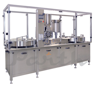 Dry Syrup Powder Filling and Pick & Place Type Screw Capping Machine