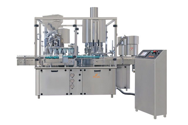 Automatic Rotary Volumetric Dry Syrup Filling Machine Line