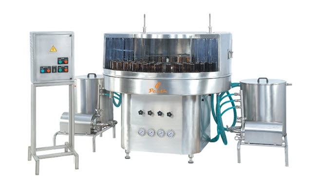 Semi-Automatic Rotary Bottle Washing Machine